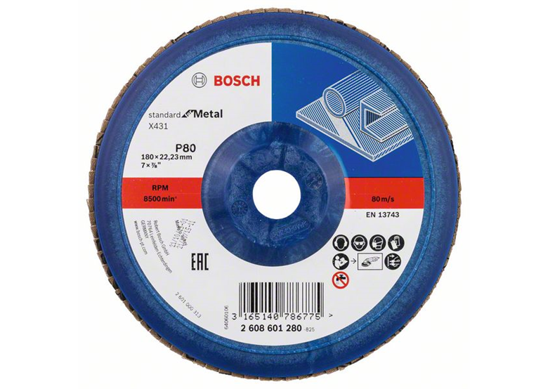 Fächerschleifscheibe X431, Standard for Metal Bosch 2608601280