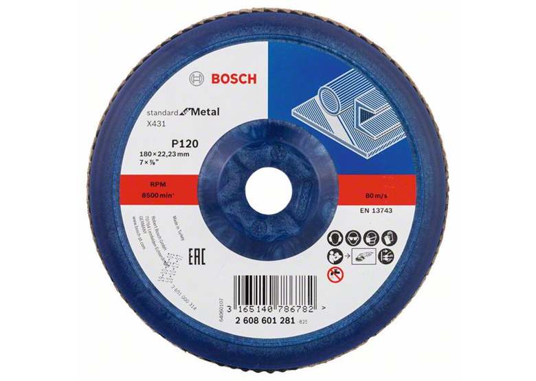 Fächerschleifscheibe X431, Standard for Metal Bosch 2608601281