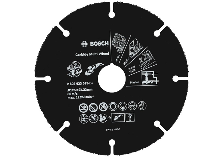 Trennscheibe Hartmetall 125x22.23mm Bosch Carbide Multi Wheel