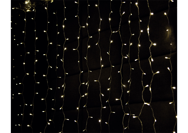 Weihnachtsbeleuchtung LED-Lichtervorhang, warmweiß Bulinex 10-828