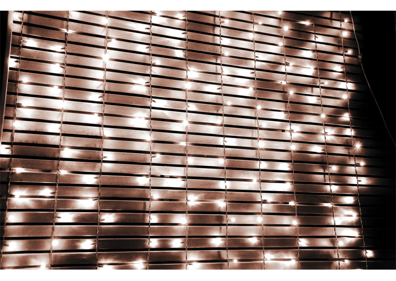 LED-Lichtervorhang für Außen mit austauschbaren Schnürchen Bulinex 38-908