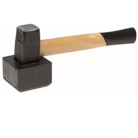 Pflasterhammer 1,0 kg mit Gummiaufsatz Dedra 13M10