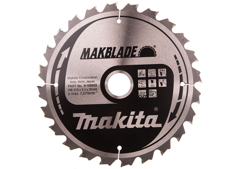 Sägeblatt MAKBLADE  MSC21624G 216x30mm T24 Makita B-08903