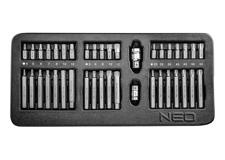 Einlage für Werkzeugschrank mit Schraubendreher-Bit Neo 84-236