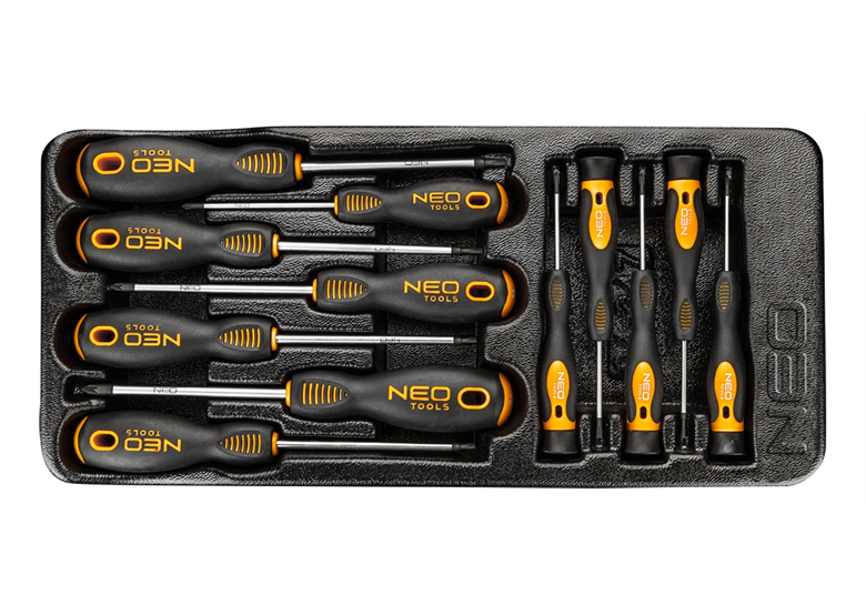 Einlage für Werkzeugschrank mit Schraubendrehersatz Neo 84-247