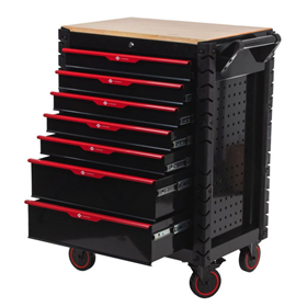 Werkzeugwagen mit Ausrüstung, 215-teilig. Airpress 79169