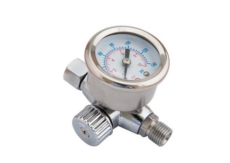 Druckminderer für Lackierpistole mit Manometer 0-10bar 1/4" Airpress I-05