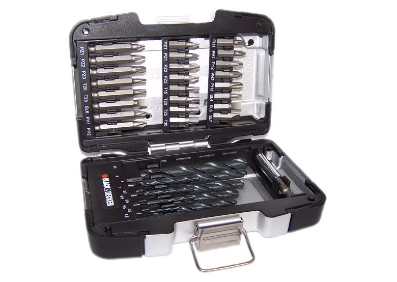 35-tlg. Metallkoffer-Set (Bit-Bohrer-Set) BlackDecker A7157