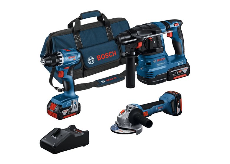 Werkzeugset 18V Bosch 0615A5007L 3x4.0Ah