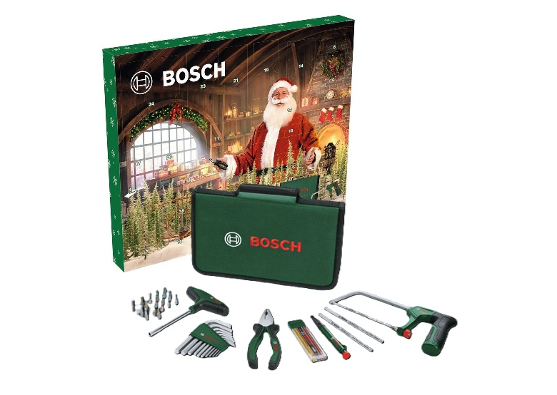 Adventskalender mit einem Set Handwerkzeuge 41-teilig. Bosch 1600A039HD