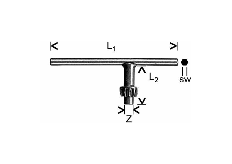 Ersatzschlüssel zu Zahnkranzbohrfutter Bosch 1607950045