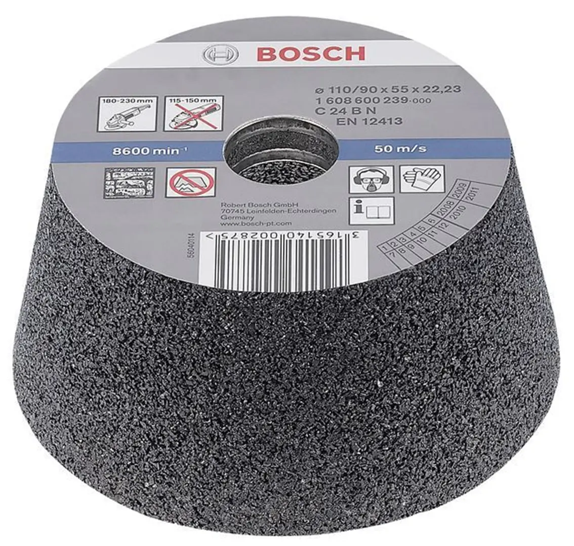 Schleiftopf, konisch-Stein/Beton Bosch 1608600239