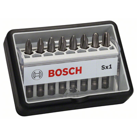 8tlg. Robust Line Schrauberbit-Set Sx Extra-Hart Bosch 2607002556