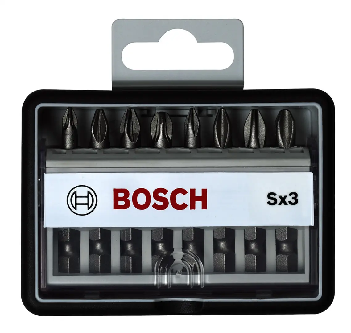 8tlg. Robust Line Schrauberbit-Set Sx Extra-Hart Bosch 2607002558