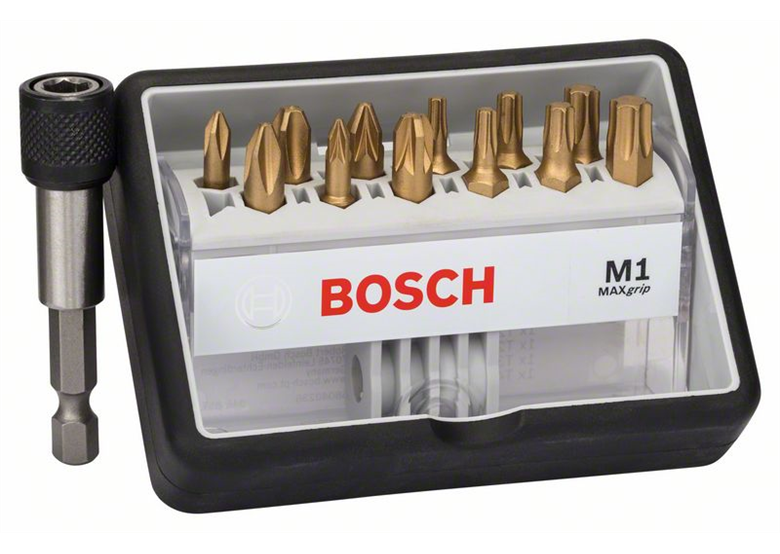 12+1tlg. Robust Line Schrauberbit-Set M Max Grip Bosch 2607002577