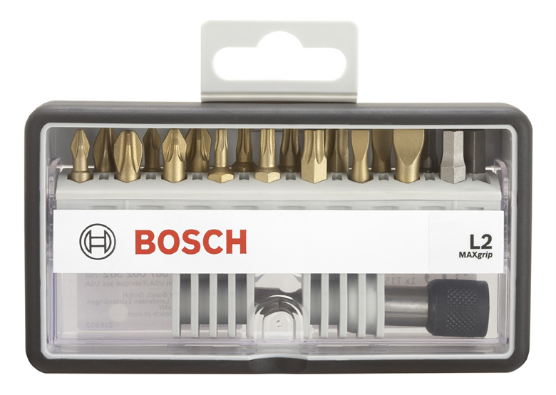 Schrauberbit-Set L Max Grip 18+1-tlg. Bosch 2607002582