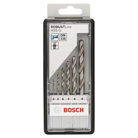 6tlg. Robust Line Metallbohrer-Set HSS-G, 135° Bosch 2607010529