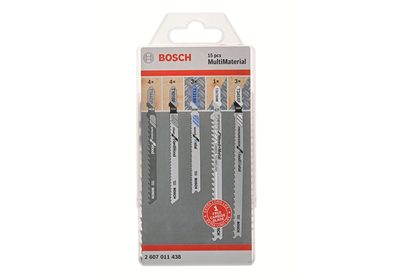 Sägeblatt-Set für Holz und Metall 15-tlg. Bosch 2607011438