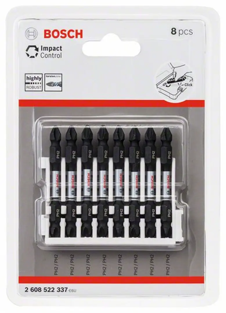 Impact Control Schrauberbit-Set, 8-teilig Bosch 2608522337