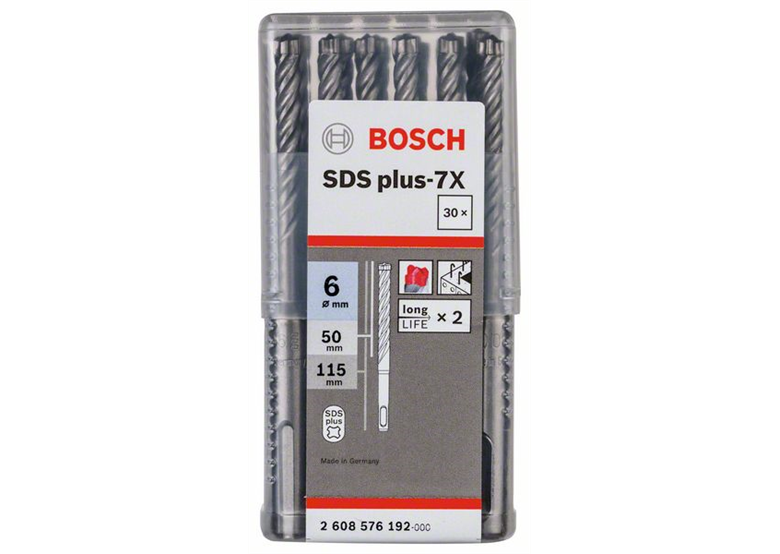 Bohrer SDS Plus-7X 6x50x115mm 30St. Bosch 2608576192