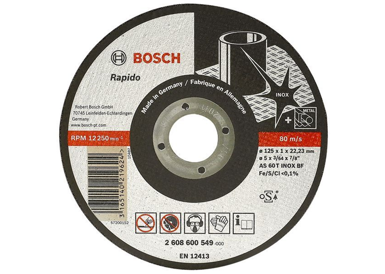 Trennscheibe gerade Expert for Inox  AS 46 T INOX BF, 125 mm, 22,23 m Bosch 2608600220