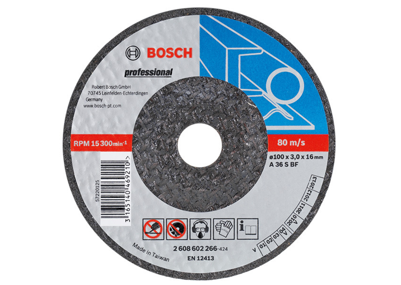 Schruppscheibe gekröpft A 30 T BF, 150 mm, 22,23 mm, 6 mm Bosch 2608600389