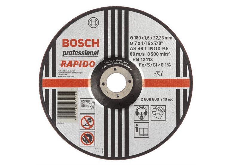 Trennscheibe gekröpft Expert for Inox - Rapido Bosch 2608600710
