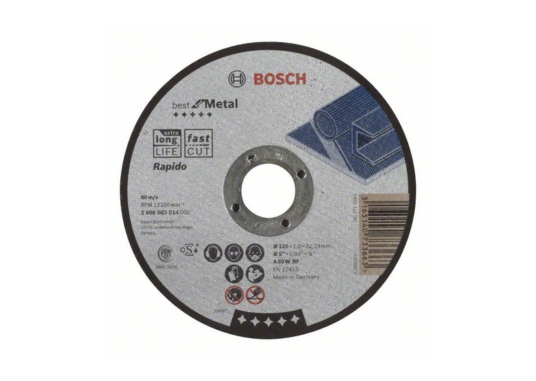 Trennscheibe gerade Best for Metal - Rapido Bosch 2608603514