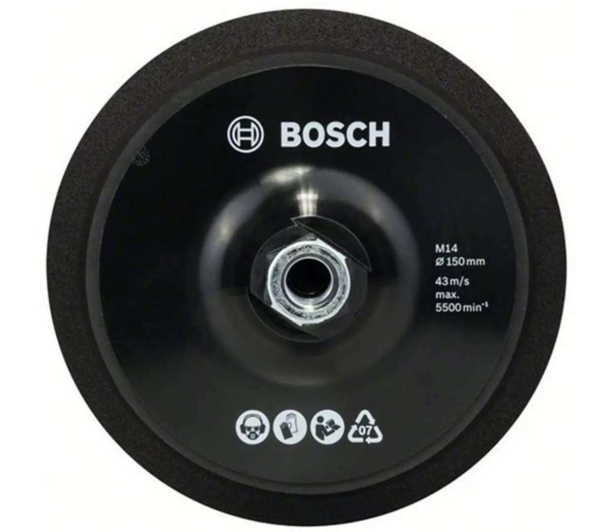 Stützteller M 14, Ø 150 mm, mit Klett Bosch 2608612027