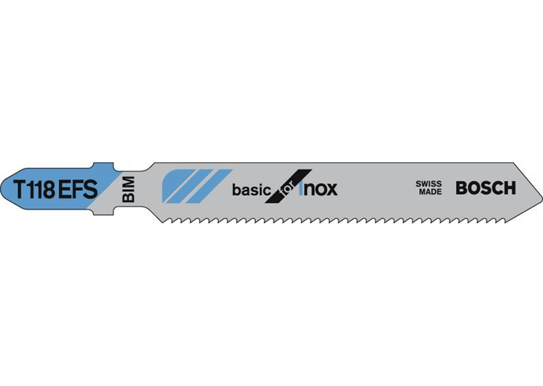 Stichsägeblatt T 118 EFS Basic for Inox Bosch 2608636497