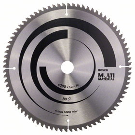 Kreissägeblatt Multi Material 305x30mm T80 Bosch 2608640452