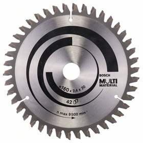 Kreissägeblatt Multi Material 160x20/16mm T42 Bosch 2608640503