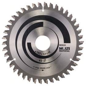 Kreissägeblatt Multi Material 165x30mm T42 Bosch 2608640519