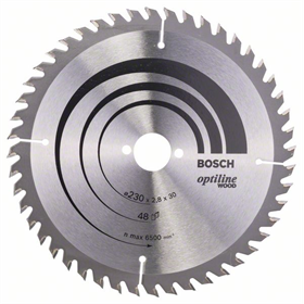 Kreissägeblatt Optiline Wood 230x30mm T48 Bosch 2608640629