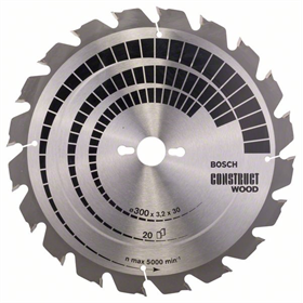 Kreissägeblatt Construct Wood 300x30mm T20 Bosch 2608640690