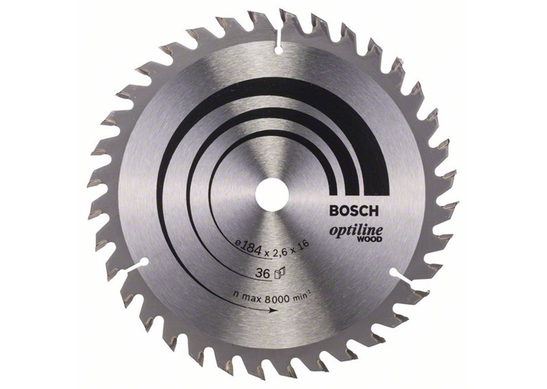 Kreissägeblatt Optiline Wood 184x16mm T36 Bosch 2608640818