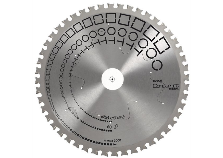 Kreissägeblatt Construct Metal 210 x 30 x 2,2 mm, 48 Bosch 2608641723