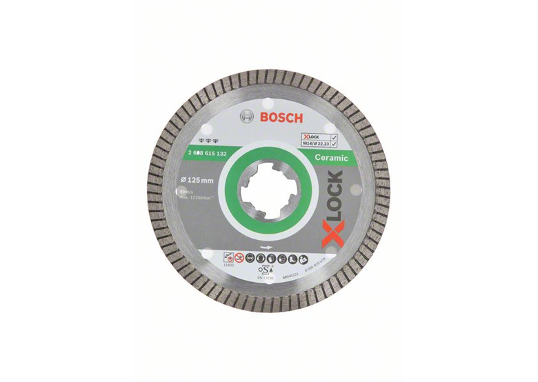Diamantscheibe X-Lock 125mm Bosch Best for Ceramic Extra-Clean