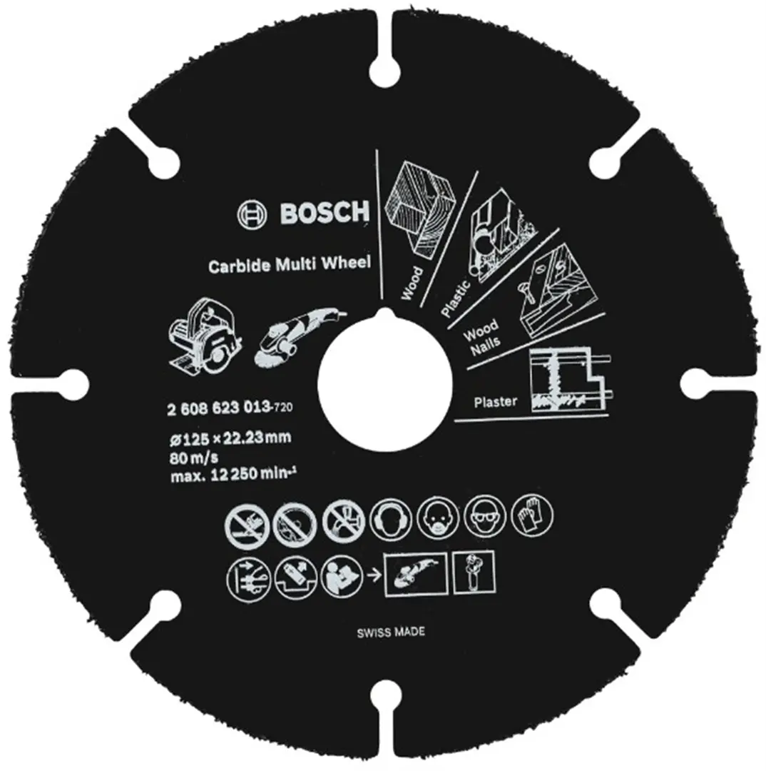 Trennscheibe Hartmetall 125x22.23mm Bosch Carbide Multi Wheel