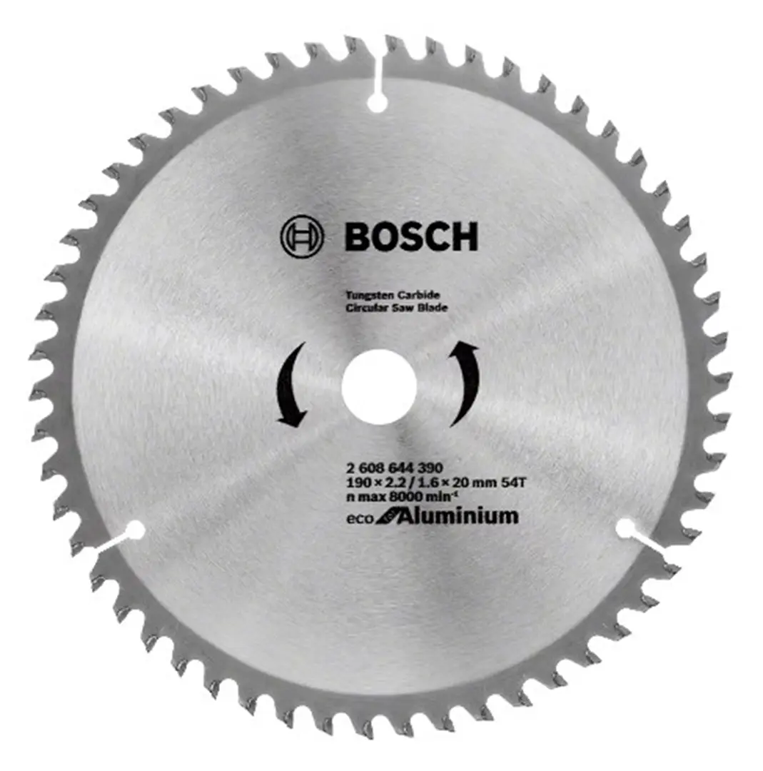 Kreissägeblatt für Aluminium 190x20mm T54 Bosch ECO Alu