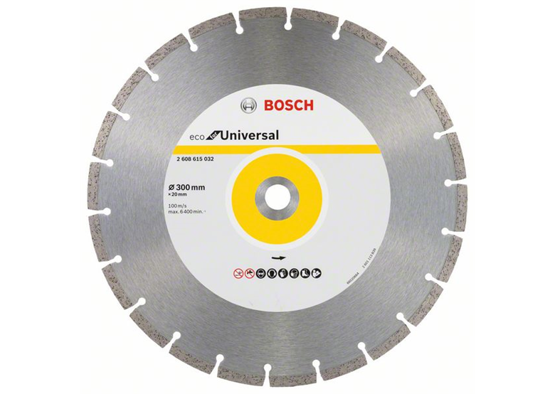 Diamanttrennscheibe 300x20mm Bosch Eco for Universal Segmented