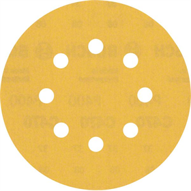 Schleifpapier mit 8 Löchern 125mm, K 400, 5 Stk. Bosch EXPERT C470