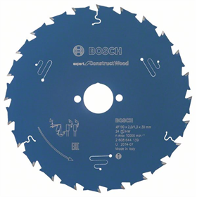 Kreissägeblatt Expert for Wood 190x30mm T24 Bosch Expert for Construct Wood