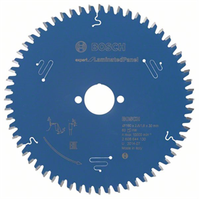 Kreissägeblatt 190x30mm T60 Bosch Expert for Laminated Panel