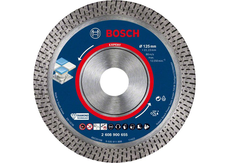 Diamanttrennscheibe 125x22,23x1,4x10mm Bosch EXPERT HardCeramic