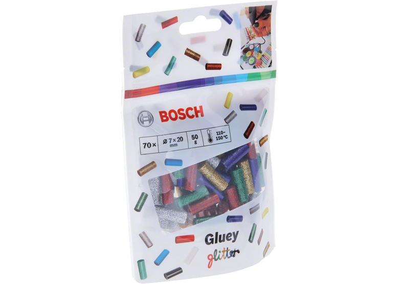 Heißklebesticks, Glitzereffekt 70St. Bosch Gluey