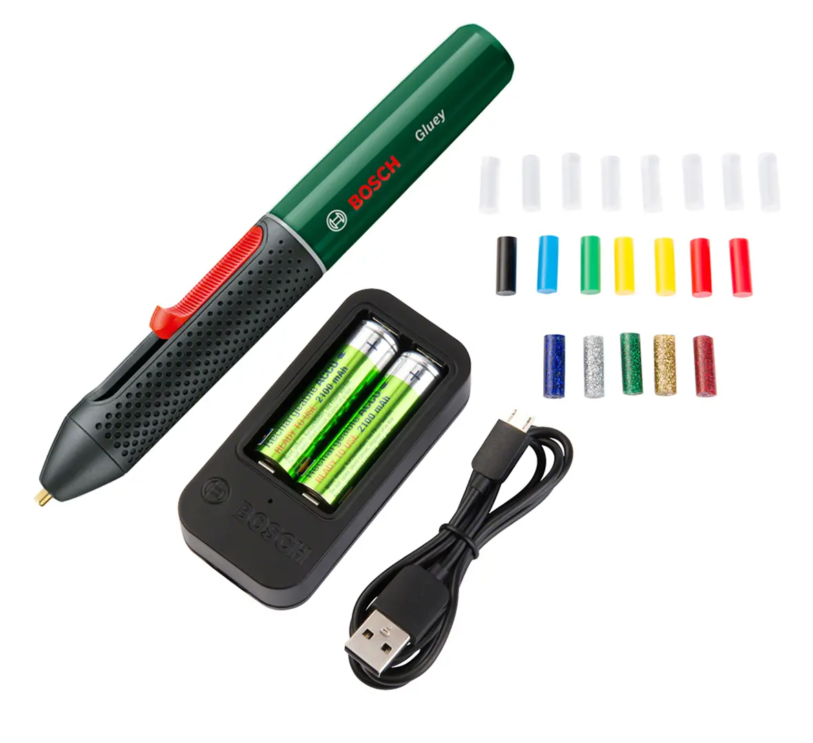 Klebepistole Bosch GLUEY evergreen