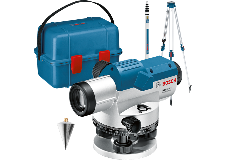Optisches Nivelliergerät Bosch GOL 26 G + BT 160 + GR500