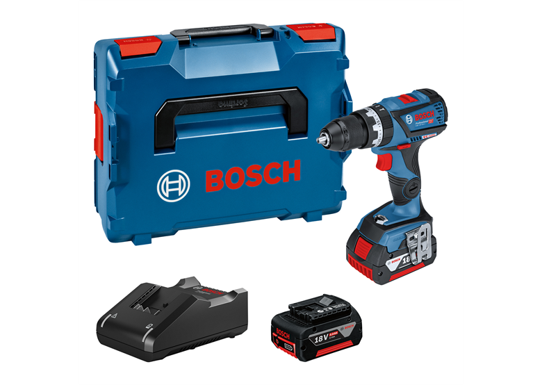 Schlagbohrschrauber im L-BOXX Koffer Bosch GSB 18V-60 C 2x5.0Ah