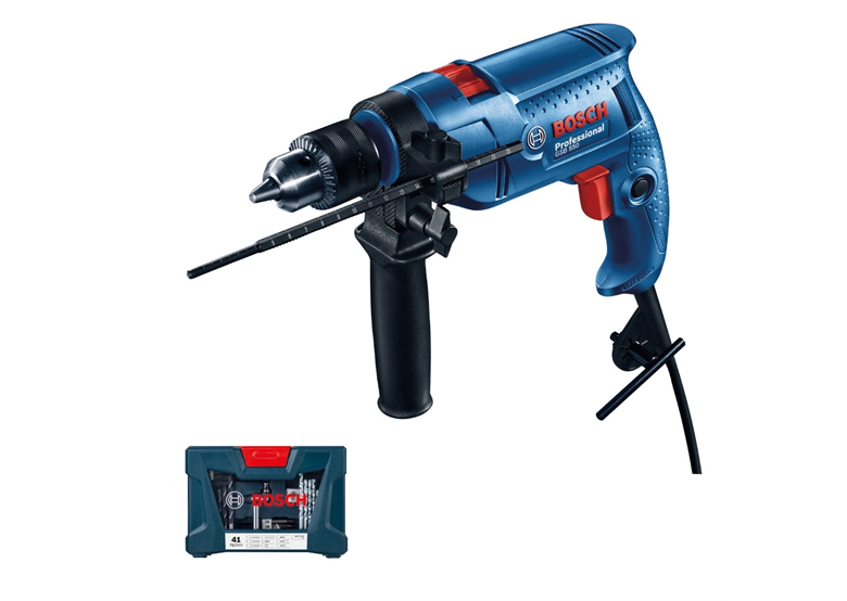 Schlagbohrmaschine mit 41-tlg. Zubehörset Bosch GSB 550